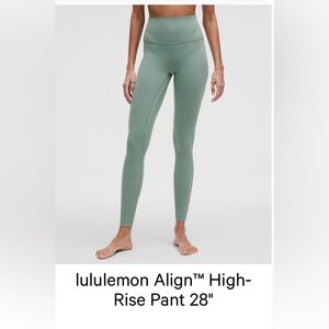 Lululemon align 28” leggings size 10 crater blue